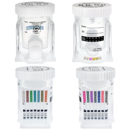 McKesson Drugs of Abuse Test Kit McKesson Consult™ 14-Drug Panel AMP, BAR, BUP, BZD, COC, MET, MOR, MOR300, MTD, OXY, PCP, TCA, THC, XTC Urine Sample 25 Tests CLIA Waived - Box of 25 - MCK03-4490-BX