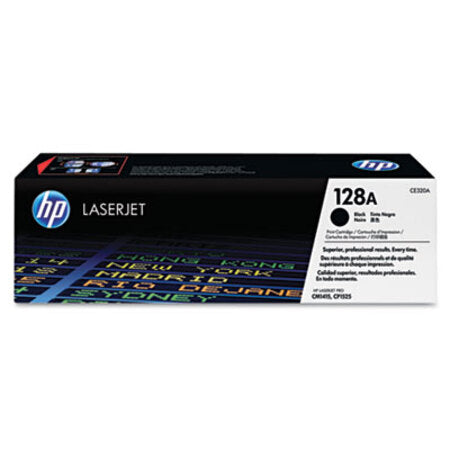 HP HP 128A, (CE320A) Black Original LaserJet Toner Cartridge - Each - HEW-CE320A-EA