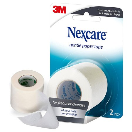 3M Medical Tape Nexcare™ Gentle White 2 Inch X 10 Yard Paper NonSterile - Each - 05113156655-EA