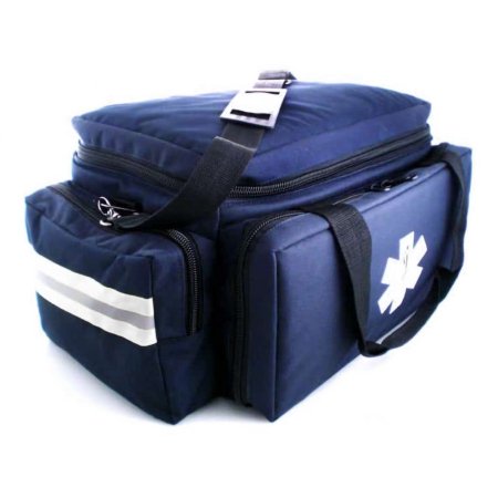 MedSource International Trauma Bag Navy Blue Water Resistant Fabric 10-1/2 X 12 X 20 Inch - Each - MS-B3321-EA