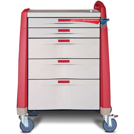 Capsa Solutions Procedure Cart Avalo Series Steel Frame - Each - AM-EM-INT-RED-EA