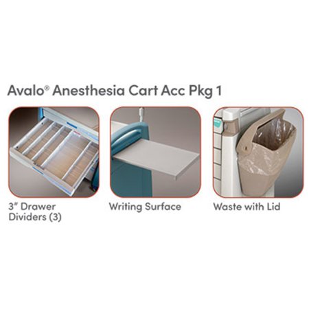 Capsa Solutions Procedure Cart Avalo Series Steel Frame - Each - AM-AN-ACCPK2-EA
