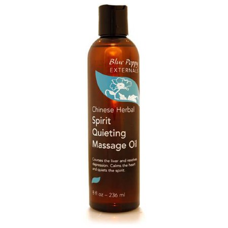Lhasa OMS Massage Treatment Blue Poppy 8 oz. Bottle Scented Oil - Each - BP.T.SQMO-EA