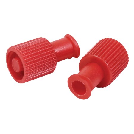 McKesson Dual Function Syringe Cap McKesson Red, Sterile - Box of 100 - MSR1500-BX