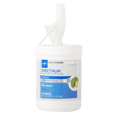Medline Hand Sanitizing Wipe Spectrum 160 per Pack Ethyl Alcohol Wipe Canister - Case of 6 - HH70W160-CS