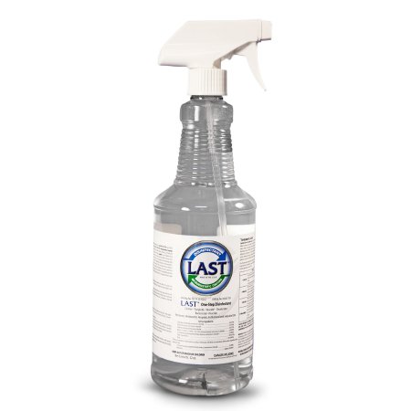 Florida Medical Sales Last™ Microbiostatic Surface Disinfectant Cleaner Bactericidal Manual Pump Liquid 32 oz. Bottle Scented NonSterile - Case of 12 - LAST-32-CS