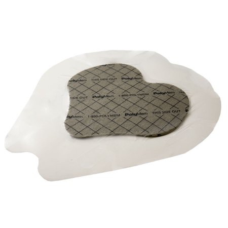 Ferris Manufacturing Silver Foam Dressing PolyMem® Silver 7-1/5 X 7-4/5 Inch Sacral Sterile - Case of 20 - 1249-CS