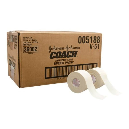 BSN Medical Athletic Tape Actimove Coach® White 1-1/2 Inch X 15 Yard Cotton Backcloth NonSterile - Case of 32 - 5188-CS