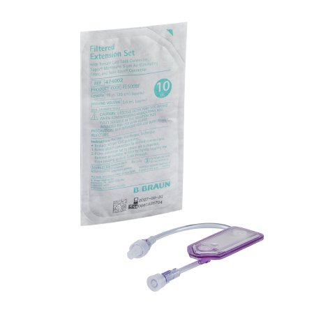 B. Braun IV Extension Set 10 Inch Tubing With Filter Sterile - Case of 50 - 474002-CS