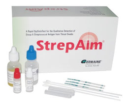 Germaine Laboratories Inc Respiratory Test Kit StrepAim® Strep A Test 25 Tests CLIA Waived - KT/25 - 73025-KT