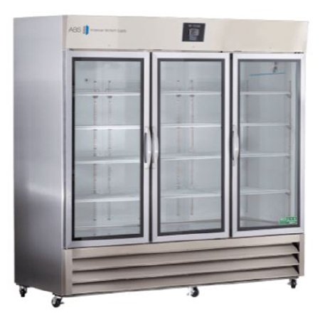 Horizon Scientific Inc Refrigerator ABS® Laboratory Use 72 cu.ft. 3 Stainless Steel Glass Doors Cycle Defrost - Each - ABT-HC-SSP-72G-EA