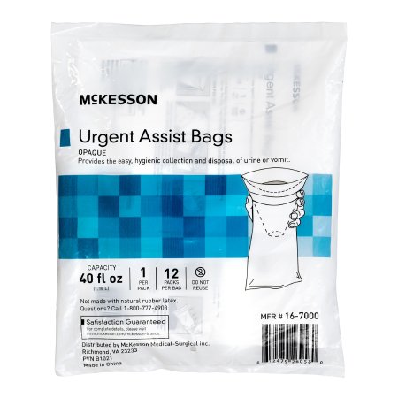 McKesson Emesis Bag McKesson 40 oz. White - Each - 16-7000-EA