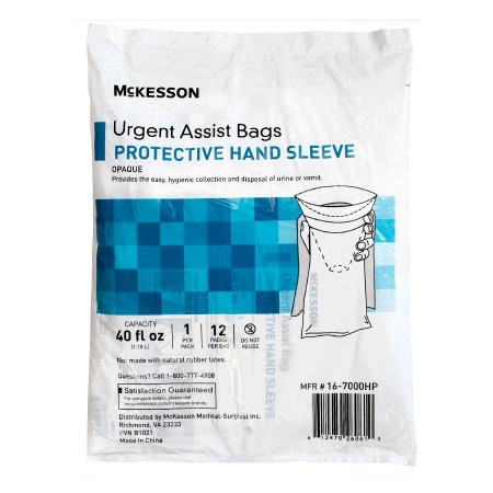 McKesson Emesis Bag McKesson 40 oz. White - Bag of 12 - 16-7000HP-BG