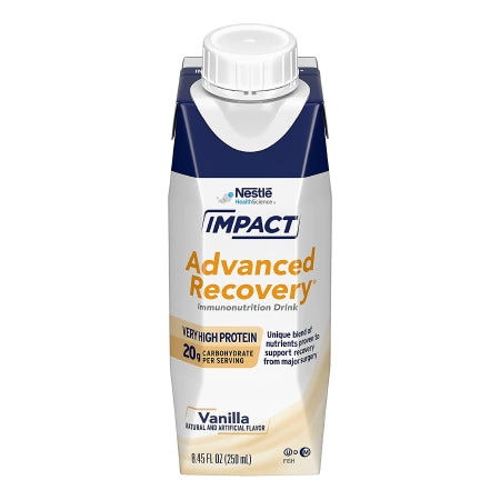 Nestle Healthcare Nutrition Oral Supplement Impact Advanced Recovery® Vanilla Flavor Liquid 8.45 oz. Carton - Each - 00043900943114-EA