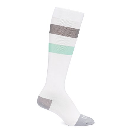 Motif Medical Maternity Compression Socks Motif Medical Knee High Large White / Gray / Green Closed Toe - Pair - AAB0005-03-PR