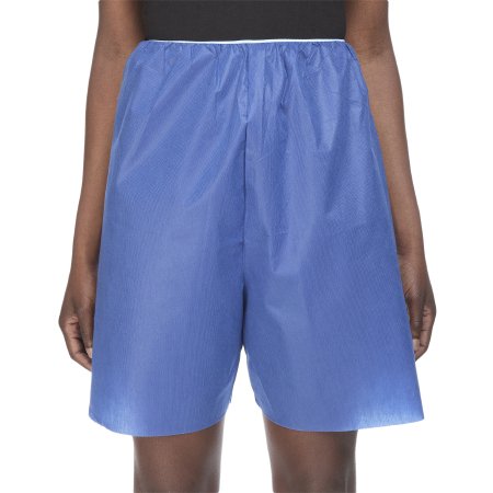 McKesson Exam Shorts McKesson Medium Blue SMS Adult Disposable - Case of 100 - 16-1101-CS