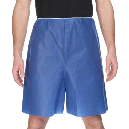 McKesson Exam Shorts McKesson X-Large Blue SMS Adult Disposable - Bag of 25 - 16-1103-BG