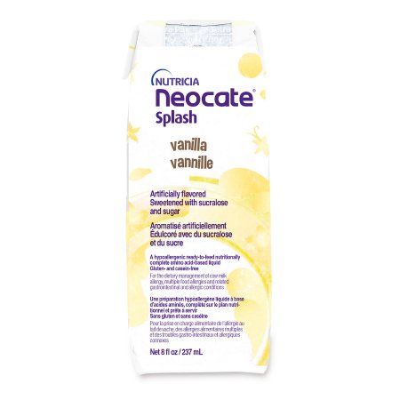 Nutricia North America Pediatric Oral Supplement Neocate® Splash 8 oz. Carton Liquid Amino Acid Food Allergies - Each - 176678-EA