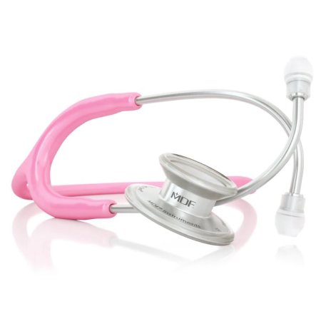MDF Instruments Direct Classic Stethoscope MD ONE® Pink 1-Tube Double Sided Chestpiece - Each - MDF77C01-EA