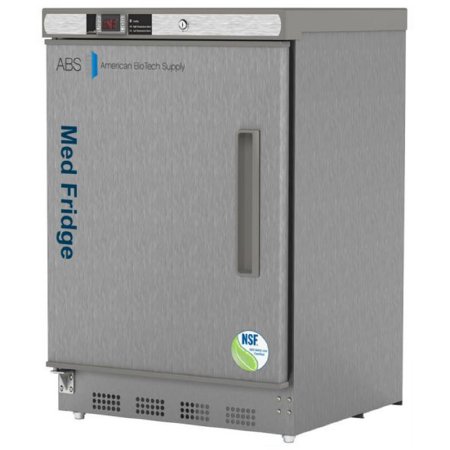 Horizon Scientific Inc Undercounter Refrigerator ABS® Pharmaceutical 4.6 cu.ft. 1 Swing Solid Door Cycle Defrost - Each - PH-ABT-NSF-UCBI-0404SS-LH-EA