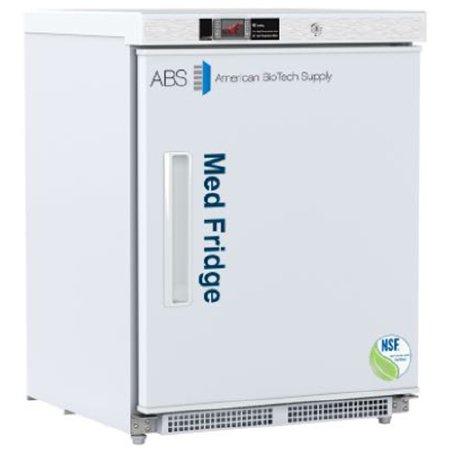 Horizon Scientific Inc Undercounter Refrigerator ABS® Pharmaceutical 4.6 cu.ft. 1 Swing Glass Door Cycle Defrost - Each - PH-ABT-NSF-UCBI-0404-ADA-EA