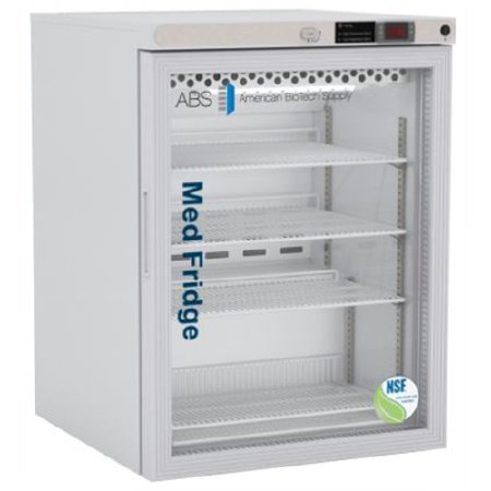 Horizon Scientific Inc Undercounter Refrigerator ABS® Pharmaceutical 5.2 ci.ft. 1 Swing Glass Door Cycle Defrost - Each - PH-ABT-NSF-UCFS-0504G-EA