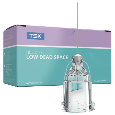 AirTite Products Low Dead Space Hypodermic Needle TSK SteriJect® Low Dead Space 9 mm Length 33 Gauge Ultra Thin Wall Without Safety - Case of 6000 - TSK3309LDS-CS