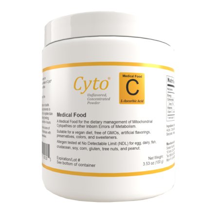 Solace Nutrition Oral Supplement Cyto® C Unflavored Powder 3.53 oz. Jar - Each - 1215-EA