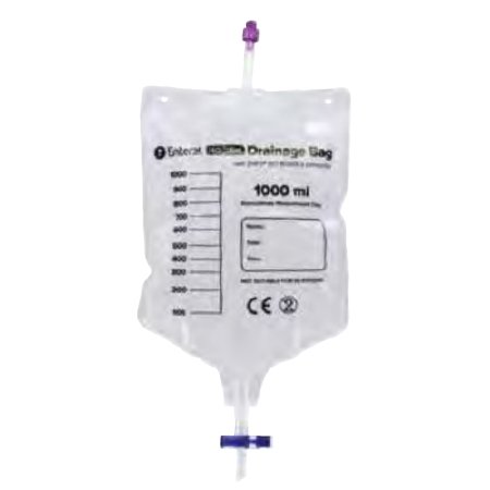 MED Alliance Group Inc Gastroentestinal Drainage Bag Enteral 1000 mL Sterile Enfit Connector Barrier - Box of 50 - DBP-1000-BX