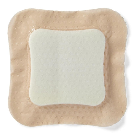 Medline Silver Foam Dressing Optifoam® Gentle Ag+ 4 X 4 Inch Square Sterile - Case of 100 - MSC9644EP-CS
