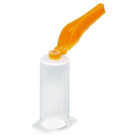 Myco Medical Supplies Safety Blood Collection Tube Holder RELI® For use with Conventional Mulitple Sample Blood Collection Needles up to 1-1/2 Inch Length - Case of 800 - SBCTH-ORANGE-CS