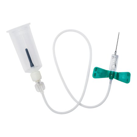 Myco Medical Supplies RELI® Gemtier® Blood Collection Set with Holder 21 Gauge 3/4 Inch Needle Length Safety Needle 3 Inch Tubing Sterile - Case of 400 - GSBCS21G-3T-CS