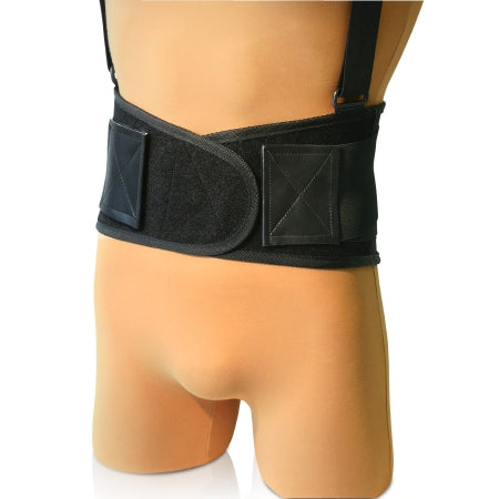 New York Orthopedic Occupational Back Support NYOrtho Deluxe Breathable X-Large Hook and Loop Closure 38 to 42 Inch Waist Circumference 9 Inch Back Height Adult - Each - 6800BK-XL-EA
