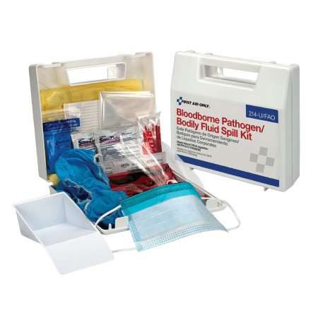 Acme United Bloodborne Pathogen And Bodily Fluid Spill Kit First Aid Only - Case of 10 - 214-U/FAO-CS