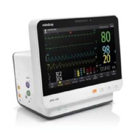 Mindray USA Patient Monitor ePM 12M Monitoring 2.4/5 GHz wireless, 3/5 lead ECG, arrhythmia analysis, Masimo SpO2, NIBP, Temperature, Respiration Battery Operated - Each - 121-001884-00-EA