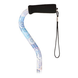 Nova Ortho-Med Offset Cane Nova Aluminum 30 to 39 Inch Height Proud Peacock Print - Case of 2 - 1070PK-CS