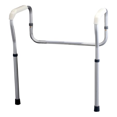 Nova Ortho-Med Toilet Safety Rail Nova White / Silver Aluminum - Case of 2 - 8200-CS