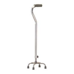 Nova Ortho-Med Small Base Quad Cane Nova Aluminum 30 to 39 Inch Height Silver - Case of 2 - 5620SI-CS