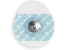 Ambu ECG Monitoring Electrode Ambu® White Senor Foam Backing Non-Radiolucent Snap Connector 30 per Pack - Pack of 30 - WS-00-S/30-PK
