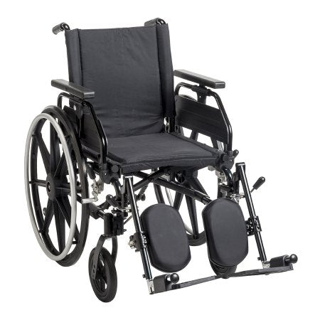 Drive Medical Wheelchair drive™ Viper Plus GT Dual Axle Universal Arm Swing-Away Footrest Deep Green Upholstery 20 Inch Seat Width Adult 300 lbs. Weight Capacity - Each - PLA420FBUARAD-SF-EA