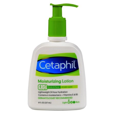 Galderma Laboratories Hand and Body Moisturizer Cetaphil® 8 oz. Bottle Unscented Lotion - Each - 30299024132-EA