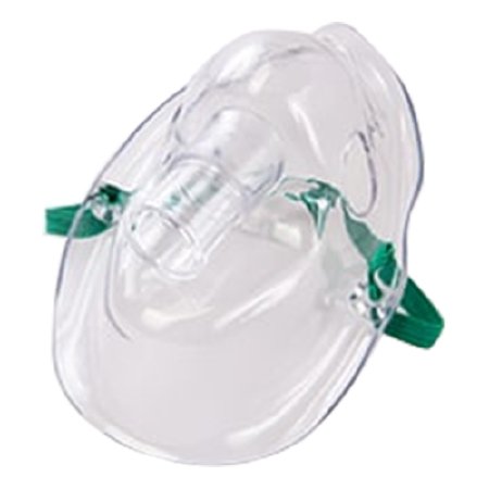 MedSource International Aerosol Mask MedSource Elongated Style Adult One Size Fits Most Adjustable Head Strap / Nose Clip - Case of 50 - MS-25080-CS