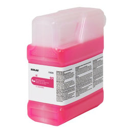 EcoLab QC 93 Ultra Concentrated Acid Bathroom Cleaner Surface Cleaner Acid Based Manual Pour Liquid Concentrate 1.3 Liter Jug Floral Scent NonSterile - Case of 2 - 6100280-CS