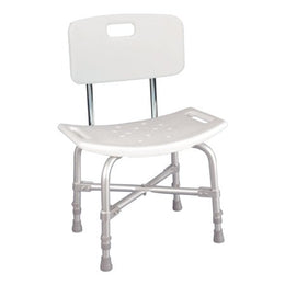 McKesson Bath Bench McKesson Without Arms Aluminum Frame With Backrest 20 Inch Seat Width 500 lbs. Weight Capacity - Case of 1 - 146-12021KD-1-CS