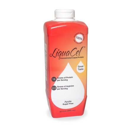 Global Health Products Oral Supplement LiquaCel® Apple Flavor Liquid 32 oz. Bottle - Case of 6 - GH88-CS