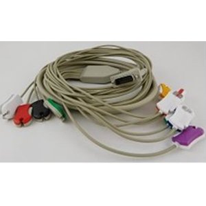Norav Medical Inc Diagnostic Cable Wire Norav 10 Lead with Pinch Clip Ends For use wtih ECG Machine - Each - C10-CUD10K-EA