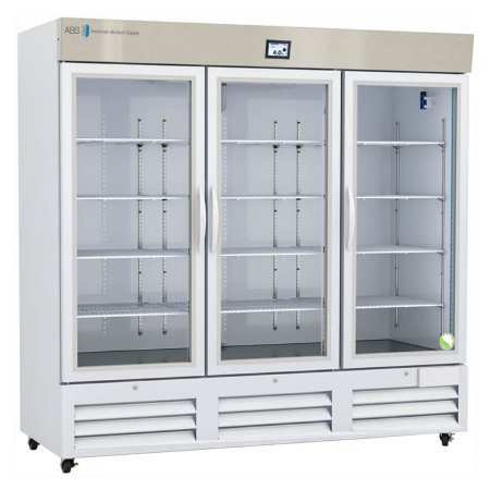 Horizon Scientific Inc Premier Refrigerator ABS Laboratory Use 72 cu.ft. 3 Swing Glass Doors Cycle Defrost - Each - ABT-HC-LP-72-TS-EA
