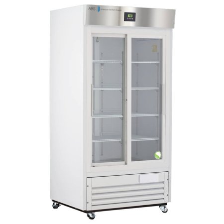 Horizon Scientific Inc Premier Refrigerator ABS Laboratory Use 33 cu.ft. 2 Sliding Glass Doors Cycle Defrost - Each - ABT-HC-LP-33-EA