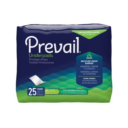 First Quality Disposable Underpad Prevail® Total Care™ 23 X 36 Inch Fluff Light Absorbency - Case of 150 - UP-150/1-CS