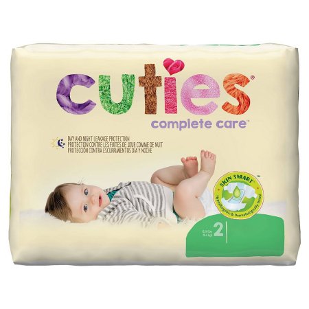 First Quality Unisex Baby Diaper Cuties® Size 2 Disposable Heavy Absorbency - Case of 200 - CDB002-CS